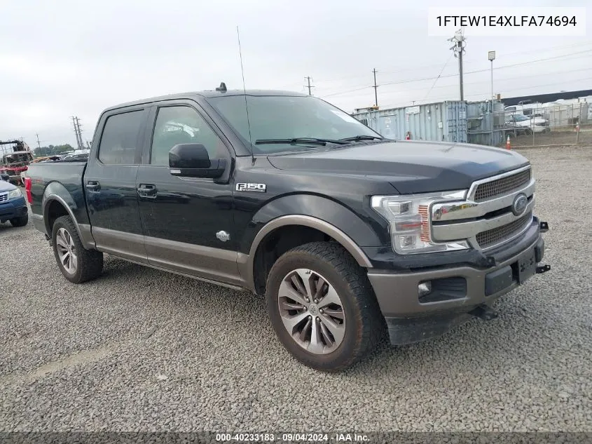 1FTEW1E4XLFA74694 2020 Ford F-150 King Ranch