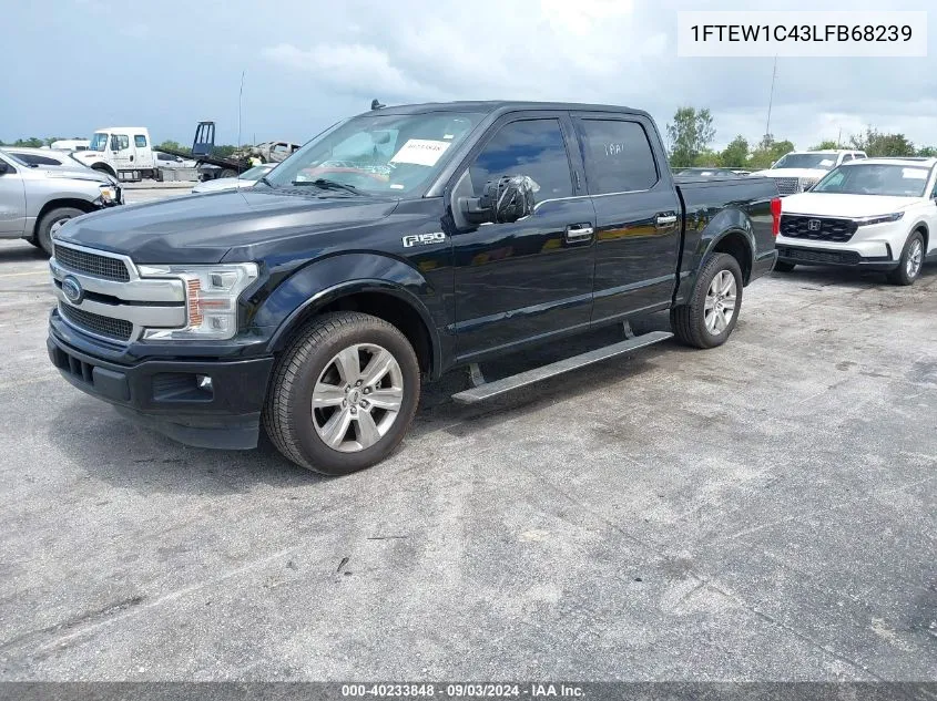 1FTEW1C43LFB68239 2020 Ford F-150 Platinum