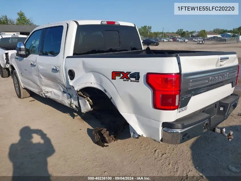 1FTEW1E55LFC20220 2020 Ford F-150 King Ranch