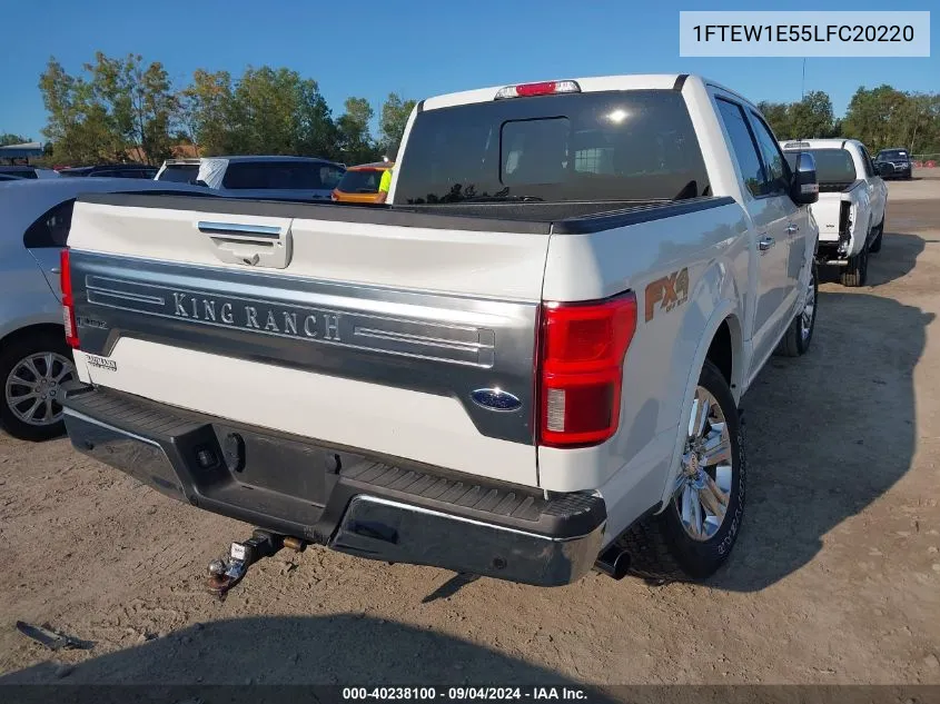 1FTEW1E55LFC20220 2020 Ford F-150 King Ranch