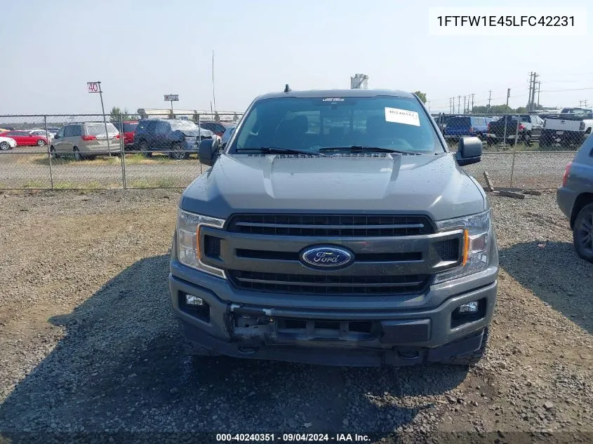 2020 Ford F-150 Xlt VIN: 1FTFW1E45LFC42231 Lot: 40240351