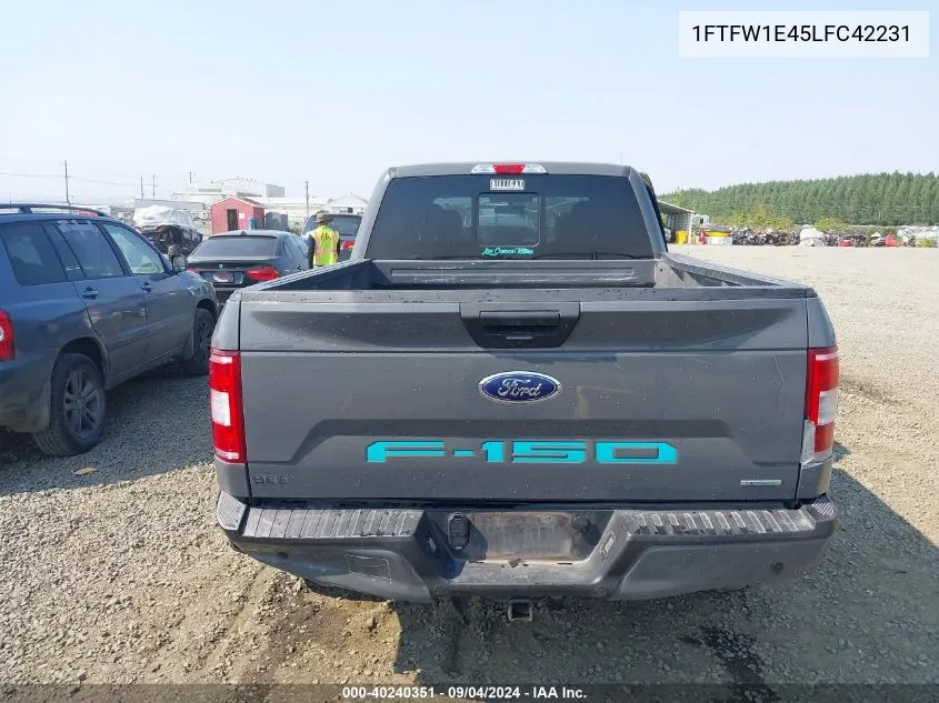 2020 Ford F-150 Xlt VIN: 1FTFW1E45LFC42231 Lot: 40240351