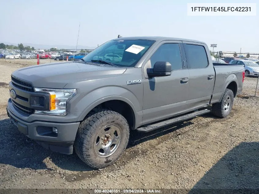 2020 Ford F-150 Xlt VIN: 1FTFW1E45LFC42231 Lot: 40240351