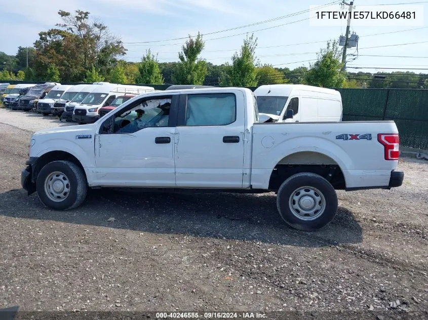 2020 Ford F-150 Xl VIN: 1FTEW1E57LKD66481 Lot: 40246585