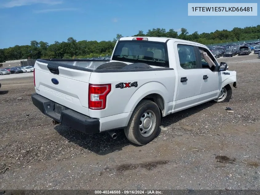 2020 Ford F-150 Xl VIN: 1FTEW1E57LKD66481 Lot: 40246585