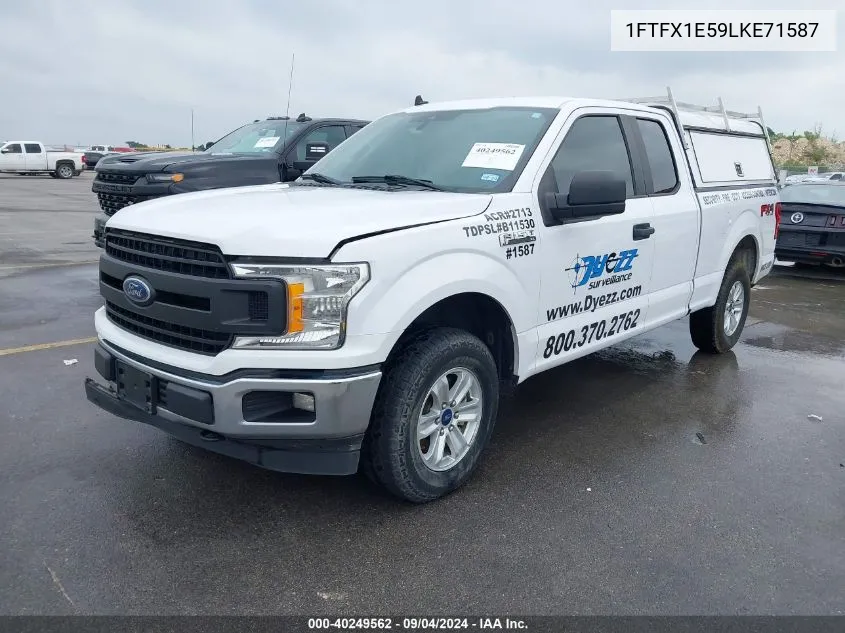 2020 Ford F-150 Xl VIN: 1FTFX1E59LKE71587 Lot: 40249562