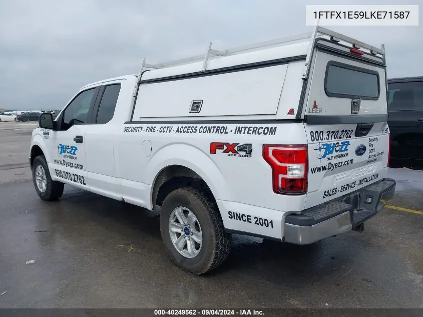 2020 Ford F-150 Xl VIN: 1FTFX1E59LKE71587 Lot: 40249562