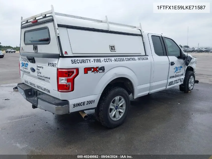 2020 Ford F-150 Xl VIN: 1FTFX1E59LKE71587 Lot: 40249562