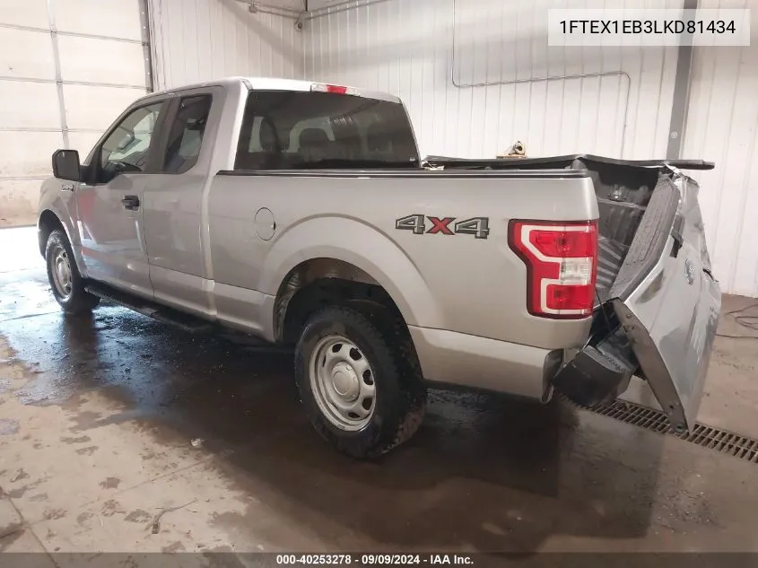 2020 Ford F-150 Xl VIN: 1FTEX1EB3LKD81434 Lot: 40253278