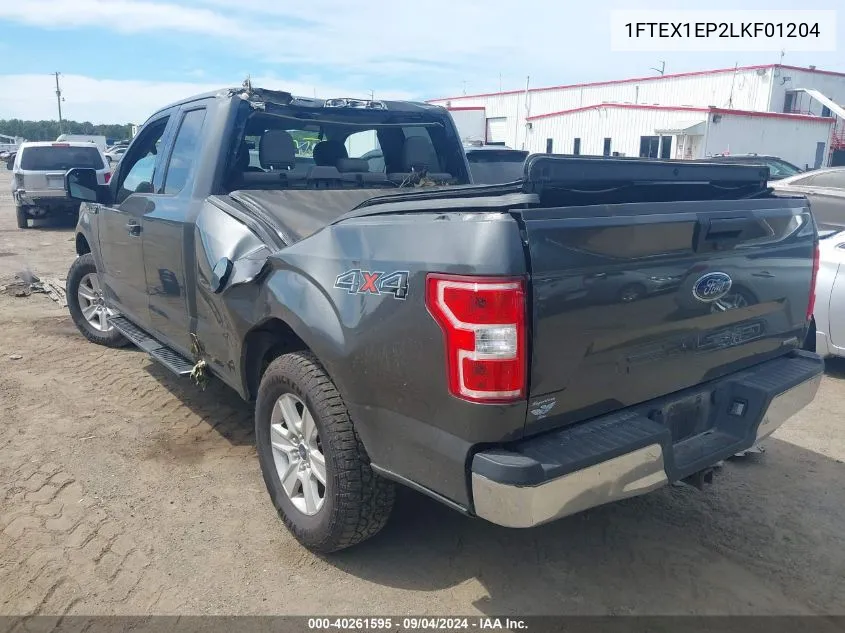 2020 Ford F-150 Xlt VIN: 1FTEX1EP2LKF01204 Lot: 40261595