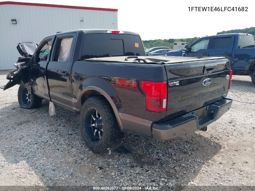 2020 Ford F-150 King Ranch VIN: 1FTEW1E46LFC41682 Lot: 40262577