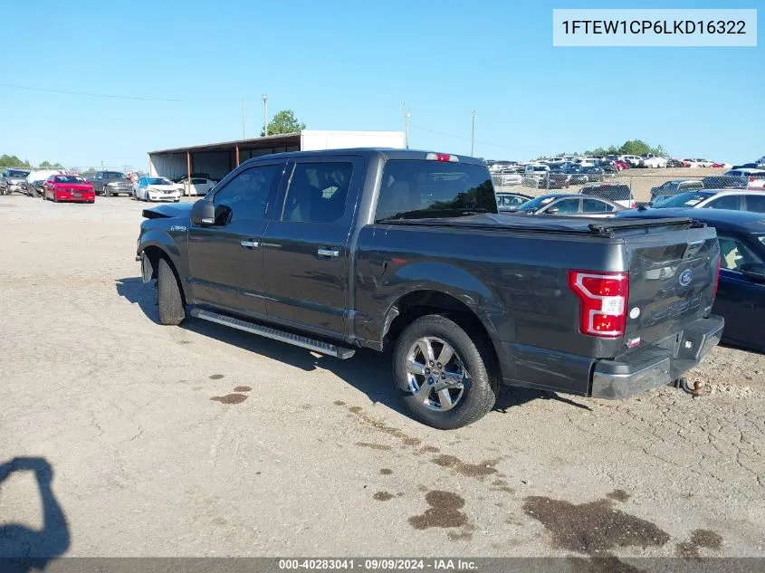 2020 Ford F-150 Xlt VIN: 1FTEW1CP6LKD16322 Lot: 40283041