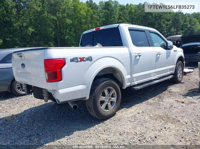 2020 Ford F150 Supercrew VIN: 1FTEW1E56LFB35273 Lot: 40285965