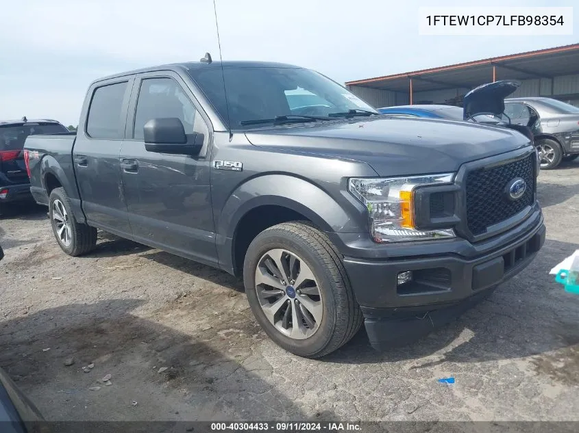 2020 Ford F150 Supercrew VIN: 1FTEW1CP7LFB98354 Lot: 40304433