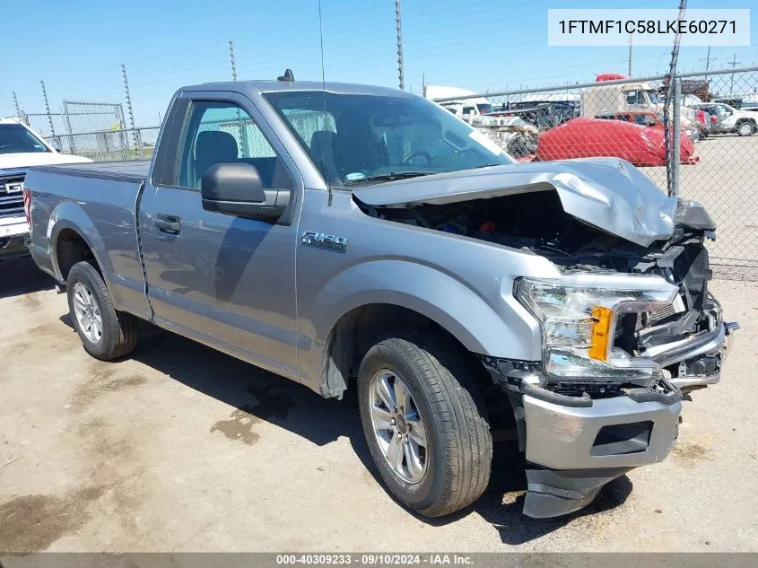 2020 Ford F-150 Xl VIN: 1FTMF1C58LKE60271 Lot: 40309233