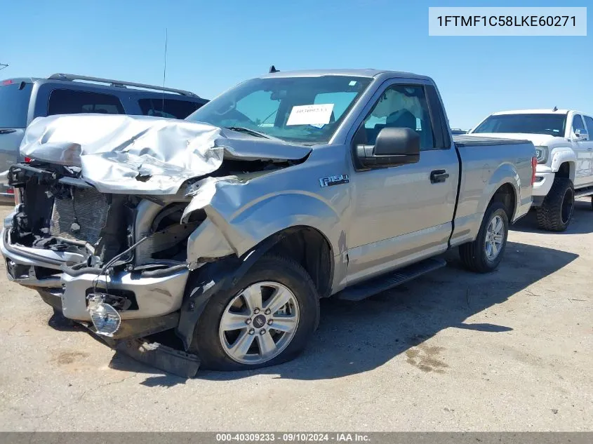 2020 Ford F-150 Xl VIN: 1FTMF1C58LKE60271 Lot: 40309233