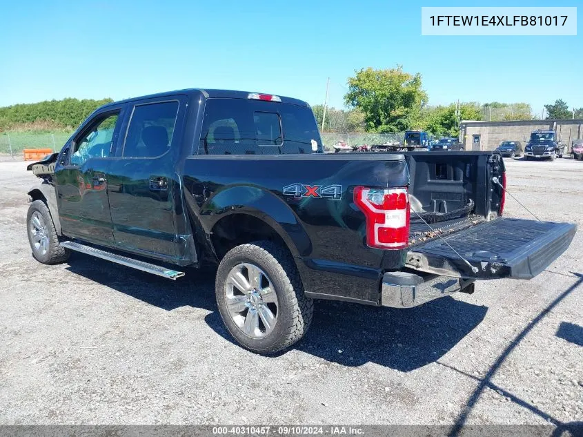 2020 Ford F-150 Xlt VIN: 1FTEW1E4XLFB81017 Lot: 40310457