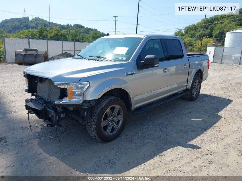 1FTEW1EP1LKD87117 2020 Ford F-150 Xlt