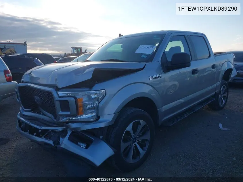 2020 Ford F150 Supercrew VIN: 1FTEW1CPXLKD89290 Lot: 40322673