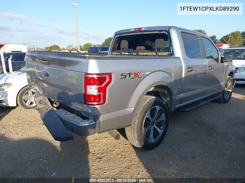 2020 Ford F150 Supercrew VIN: 1FTEW1CPXLKD89290 Lot: 40322673