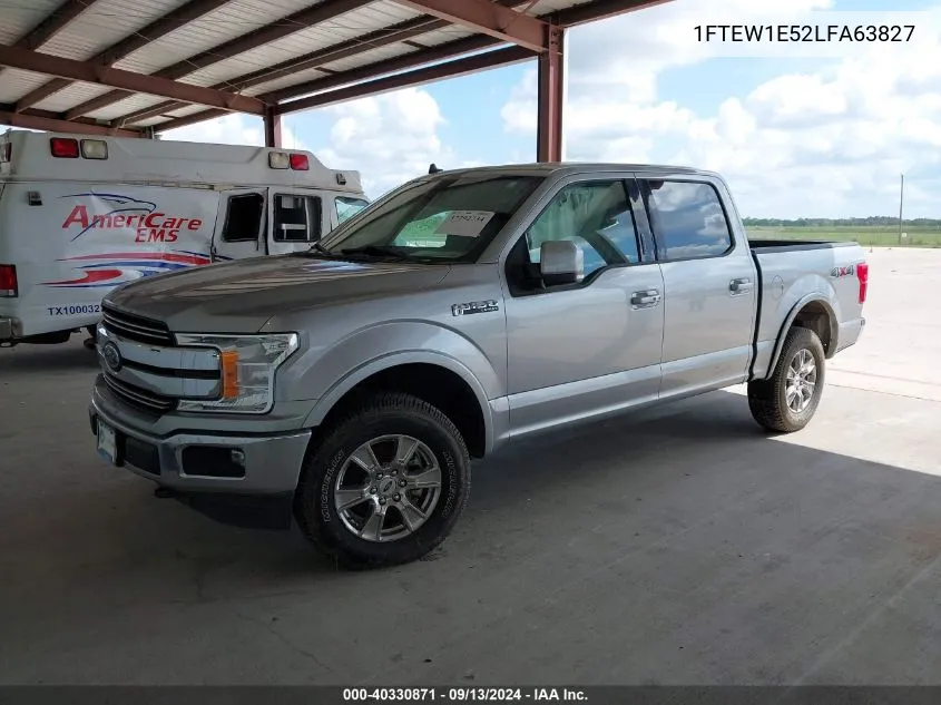 1FTEW1E52LFA63827 2020 Ford F-150 Lariat