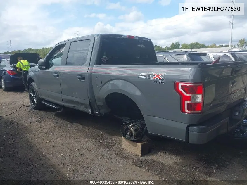 2020 Ford F150 Supercrew VIN: 1FTEW1E49LFC77530 Lot: 40335439