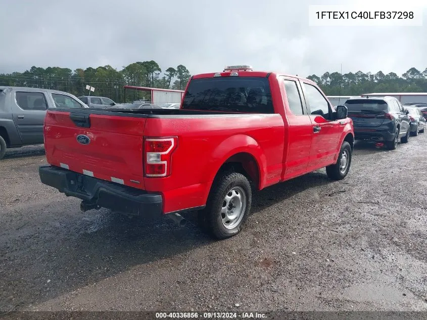 2020 Ford F150 Super Cab VIN: 1FTEX1C40LFB37298 Lot: 40336856