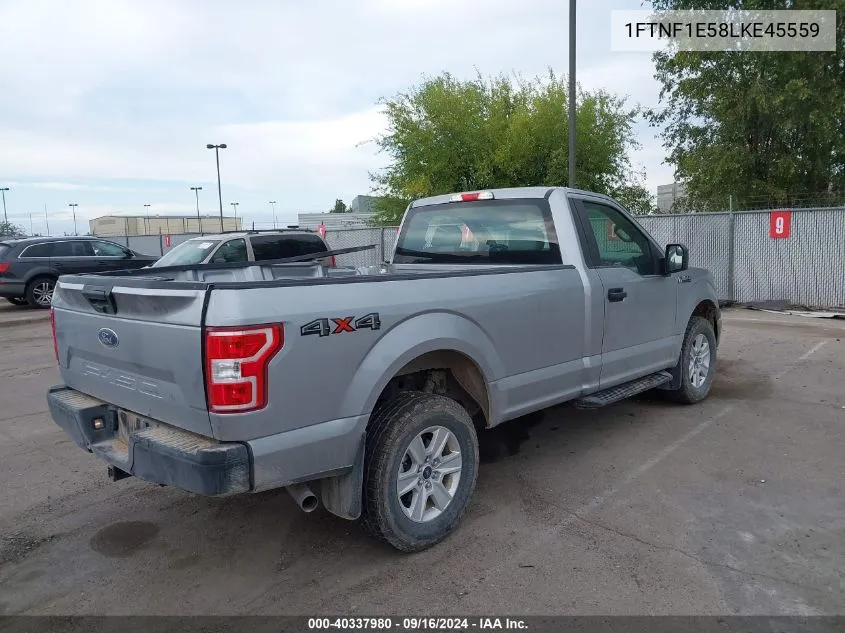 2020 Ford F-150 Xl VIN: 1FTNF1E58LKE45559 Lot: 40337980