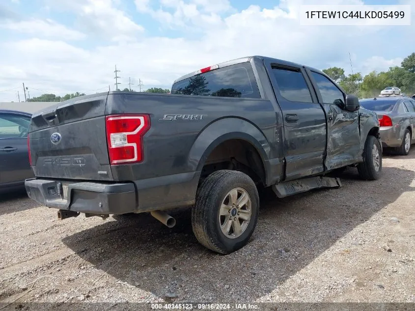 2020 Ford F-150 Xl VIN: 1FTEW1C44LKD05499 Lot: 40345123