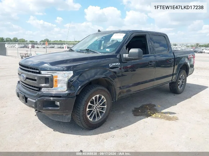 2020 Ford F-150 Xlt VIN: 1FTEW1E47LKD17238 Lot: 40365838