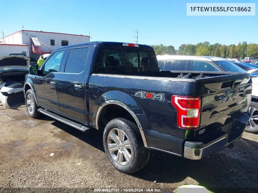 2020 Ford F-150 Xlt VIN: 1FTEW1E55LFC18662 Lot: 40527181