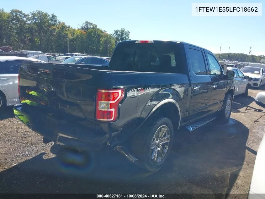 2020 Ford F-150 Xlt VIN: 1FTEW1E55LFC18662 Lot: 40527181