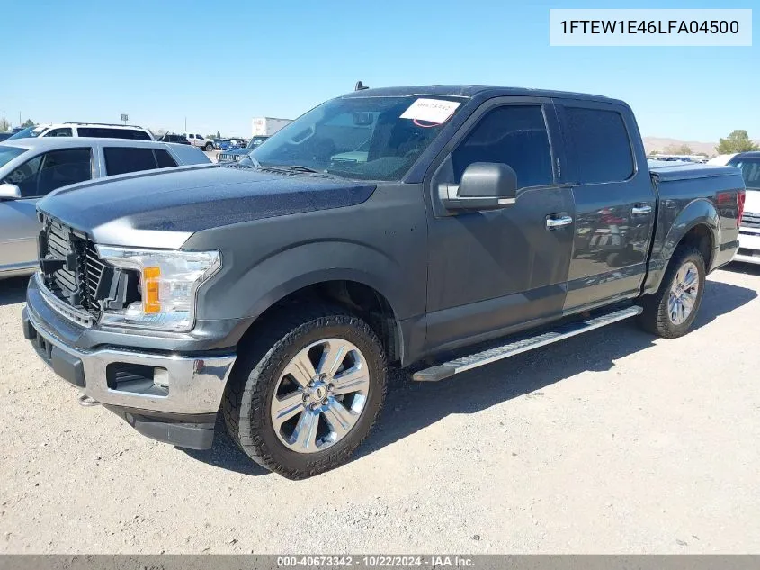 2020 Ford F-150 Xlt VIN: 1FTEW1E46LFA04500 Lot: 40673342