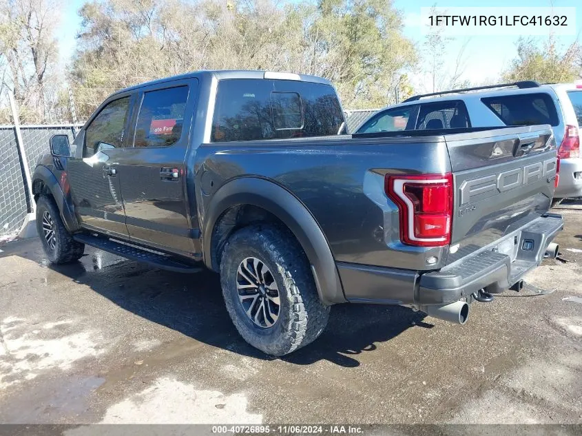 1FTFW1RG1LFC41632 2020 Ford F-150 Raptor