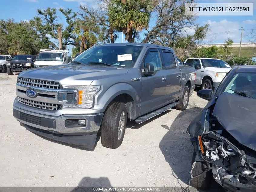 2020 Ford F-150 Xlt VIN: 1FTEW1C52LFA22598 Lot: 40735316