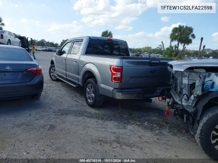 2020 Ford F-150 Xlt VIN: 1FTEW1C52LFA22598 Lot: 40735316