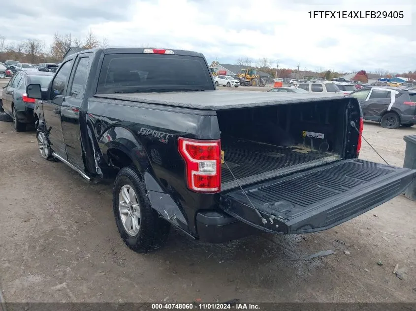 2020 Ford F-150 Xl VIN: 1FTFX1E4XLFB29405 Lot: 40748060