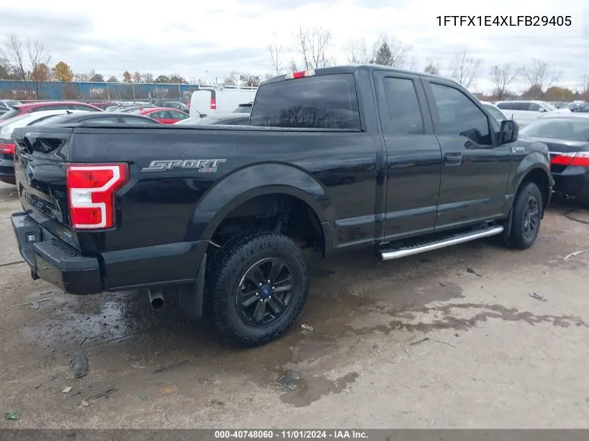 2020 Ford F-150 Xl VIN: 1FTFX1E4XLFB29405 Lot: 40748060