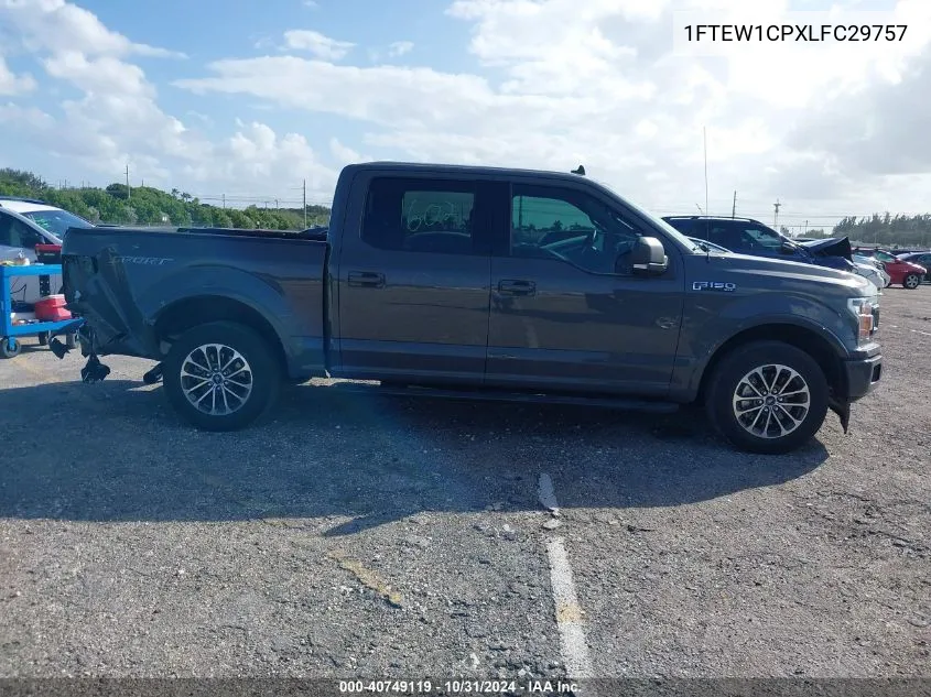 2020 Ford F-150 Xlt VIN: 1FTEW1CPXLFC29757 Lot: 40749119