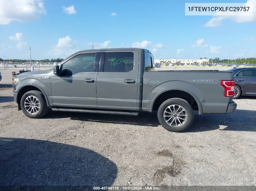 2020 Ford F-150 Xlt VIN: 1FTEW1CPXLFC29757 Lot: 40749119