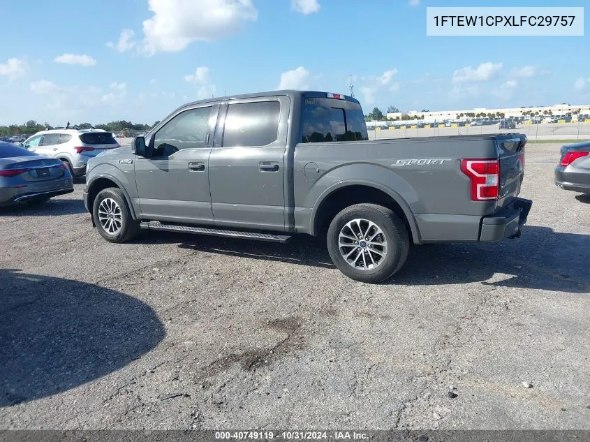 2020 Ford F-150 Xlt VIN: 1FTEW1CPXLFC29757 Lot: 40749119