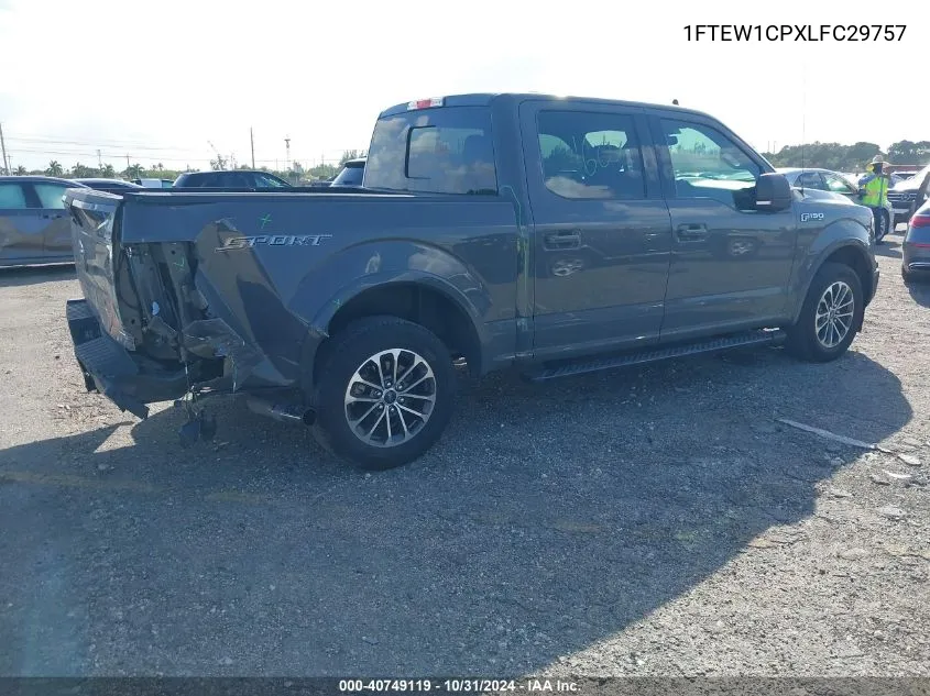 2020 Ford F-150 Xlt VIN: 1FTEW1CPXLFC29757 Lot: 40749119