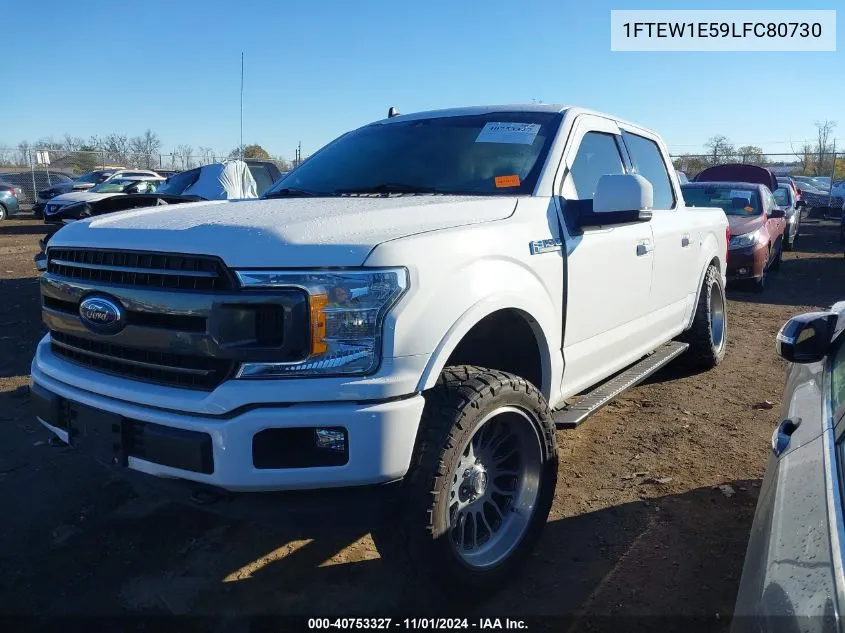 2020 Ford F-150 Xlt VIN: 1FTEW1E59LFC80730 Lot: 40753327