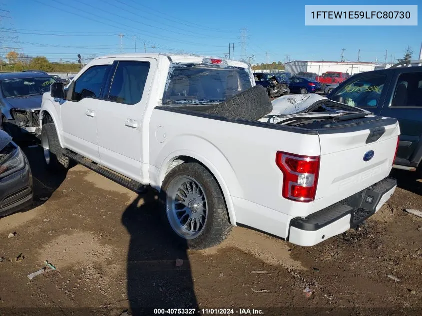 2020 Ford F-150 Xlt VIN: 1FTEW1E59LFC80730 Lot: 40753327