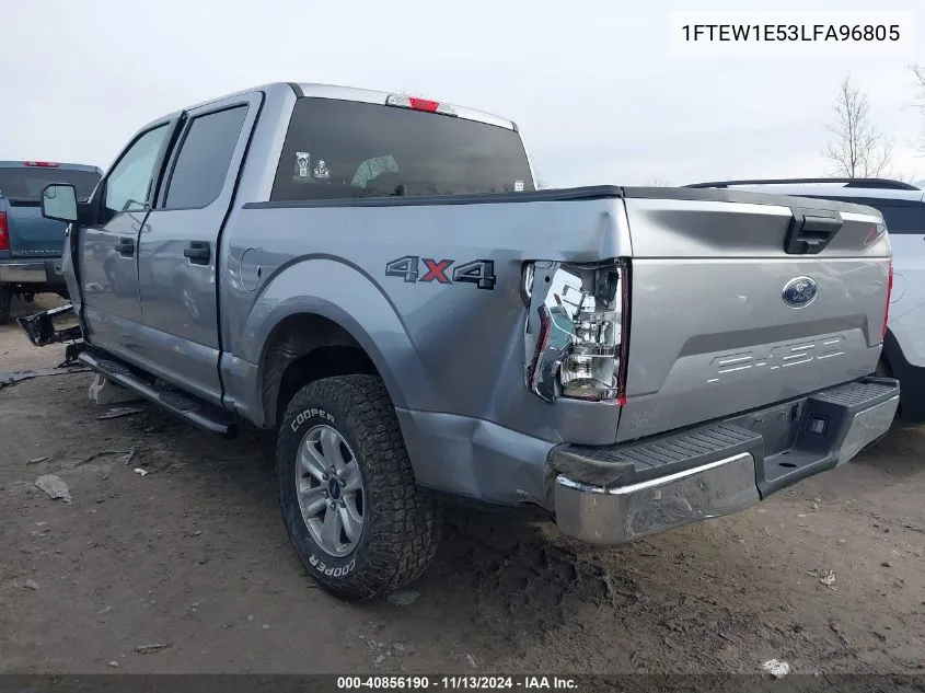 2020 Ford F-150 Xlt VIN: 1FTEW1E53LFA96805 Lot: 40856190