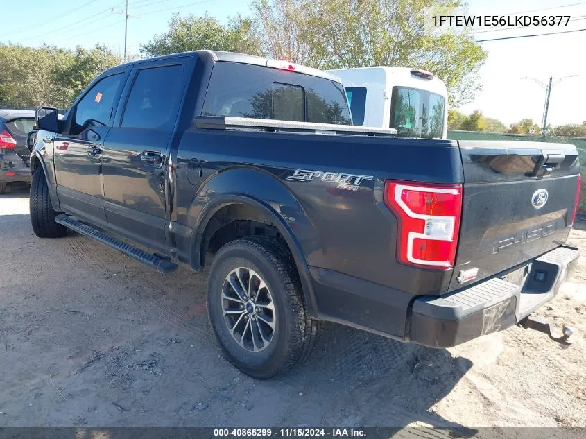 2020 Ford F-150 Xlt VIN: 1FTEW1E56LKD56377 Lot: 40865299