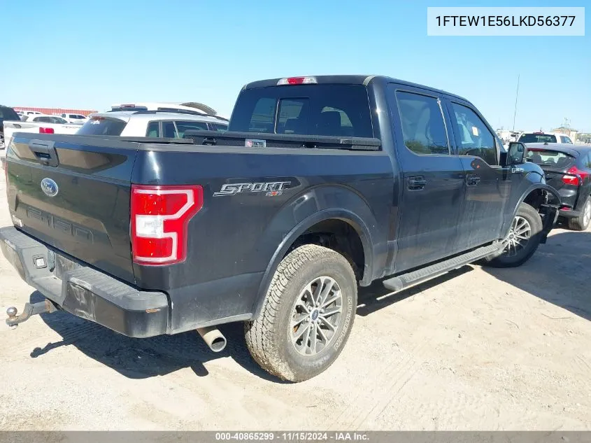 2020 Ford F-150 Xlt VIN: 1FTEW1E56LKD56377 Lot: 40865299