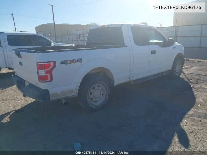 2020 Ford F-150 Xl VIN: 1FTEX1EP0LKD96176 Lot: 40875481