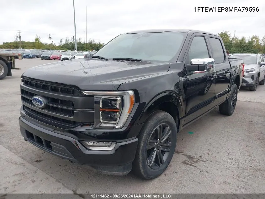 2021 Ford F-150 Lariat VIN: 1FTEW1EP8MFA79596 Lot: 12111462