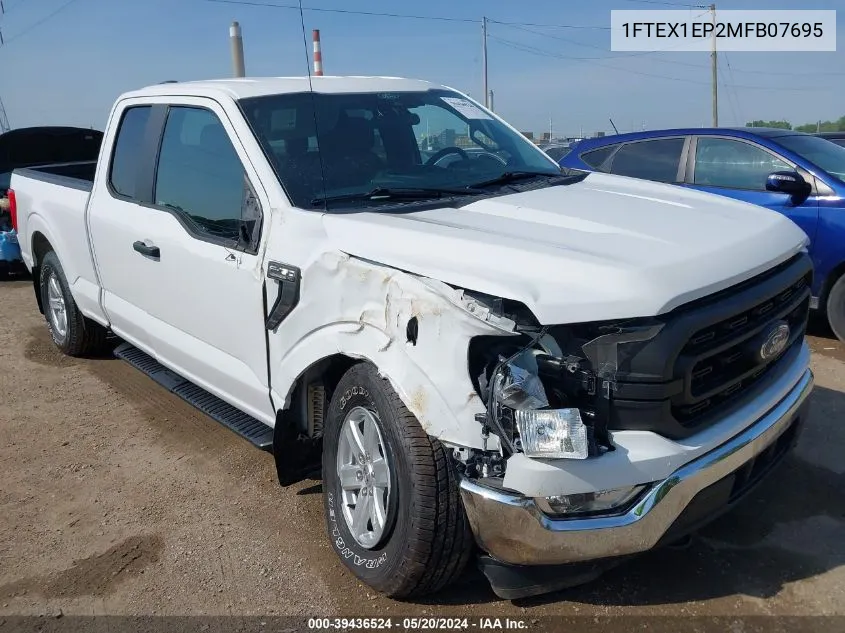 1FTEX1EP2MFB07695 2021 Ford F-150 Xl